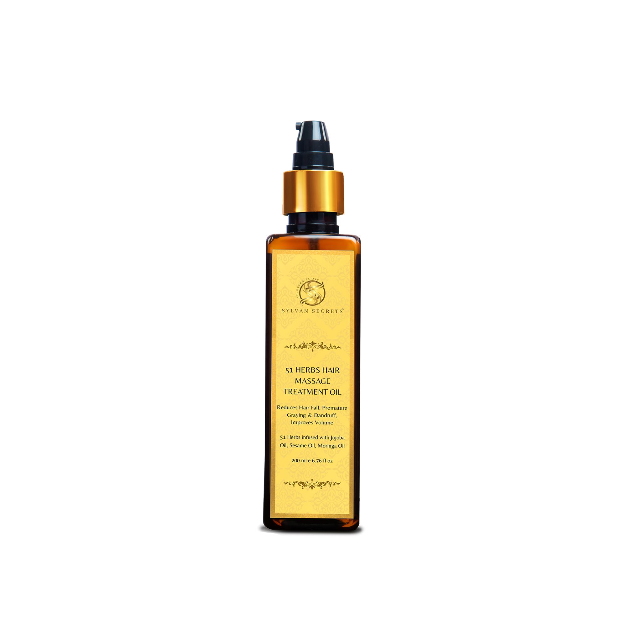51 Herbs Hair Massage Treatment Oil
